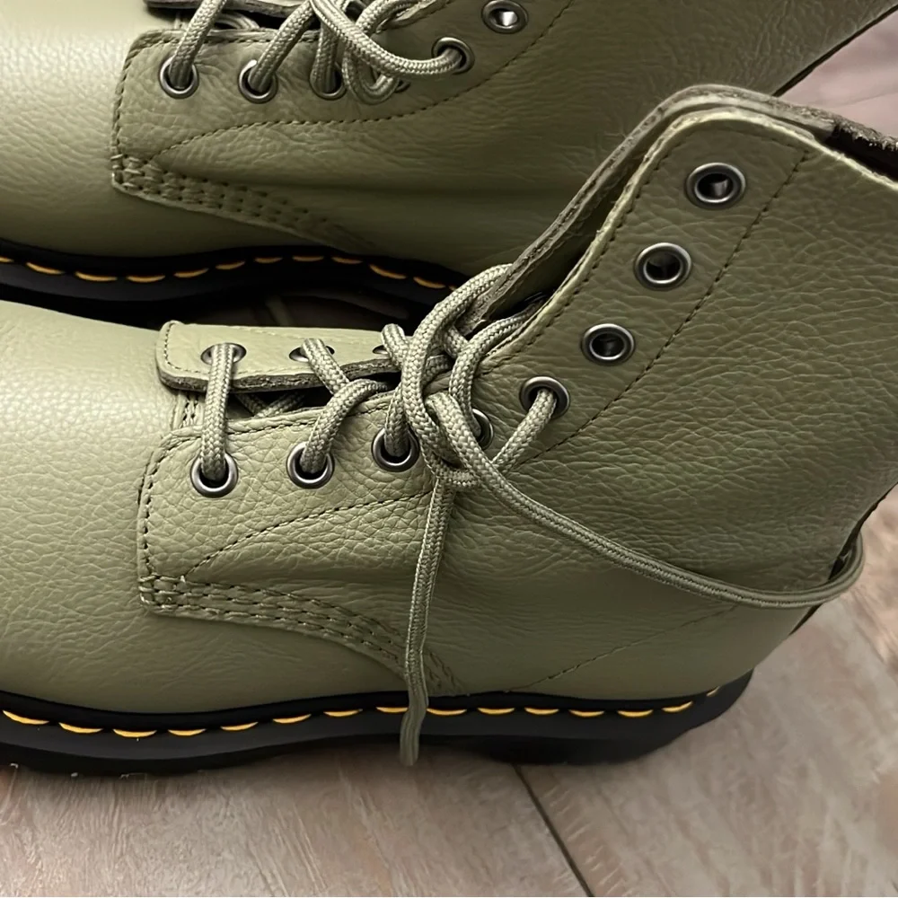 Dr. Martens Olive Combat Boots - Picture 5 of 11